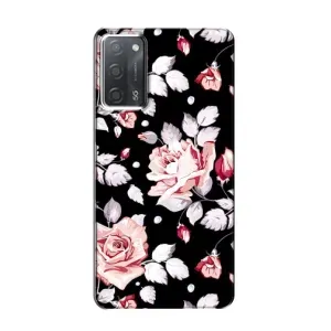Чохли з квітами для OPPO A55 (VPrint) (Квіти на чорному)