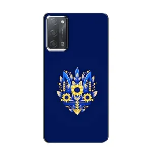 Чохли для OPPO A55 Укр. Символіка (AlphaPrint) (Квітковий Герб)