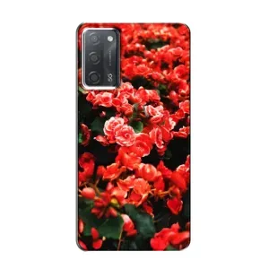 Чохли з квітами для OPPO A55 (VPrint) (Квіти червоні)