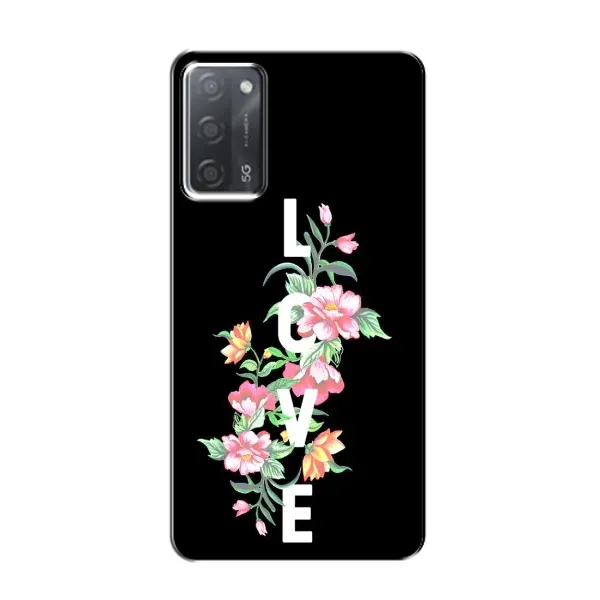 Чехол с принтом «Цветы LOVE» для OPPO A55 Чехол с принтом «Цветы LOVE» для OPPO A55