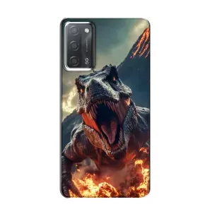 Чехол с картинкой «Хищники» для OPPO A55 (Огненный динозавр)