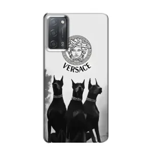 Чехлы VERSACE для Оппо А55 (PREMIUMPrint) (Доберман Версаче)