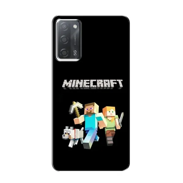 Чехол с принтом «герои Minecraft» для OPPO A55