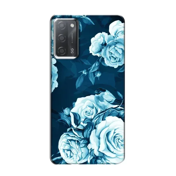 Чехол с принтом «Голубые Бутоны» для OPPO A55 Чехол с принтом «Голубые Бутоны» для OPPO A55