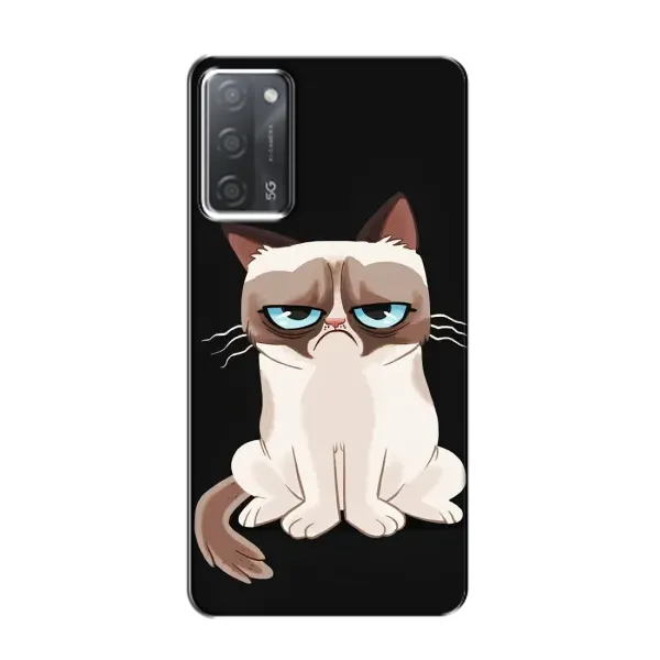 Чехол с принтом «Грустный кот» для OPPO A55