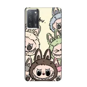 Чохол з Лабубу на OPPO A55 (Золота мавпа Bored Ape)