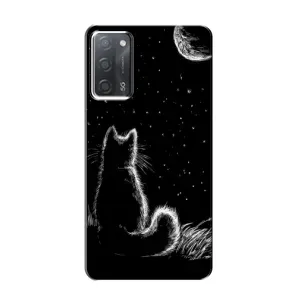 Чехол с принтом для OPPO A55 (AlphaPrint) Модные коты