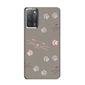 Чехол с рисунком кот на OPPO A55 (Лапы и усы)
