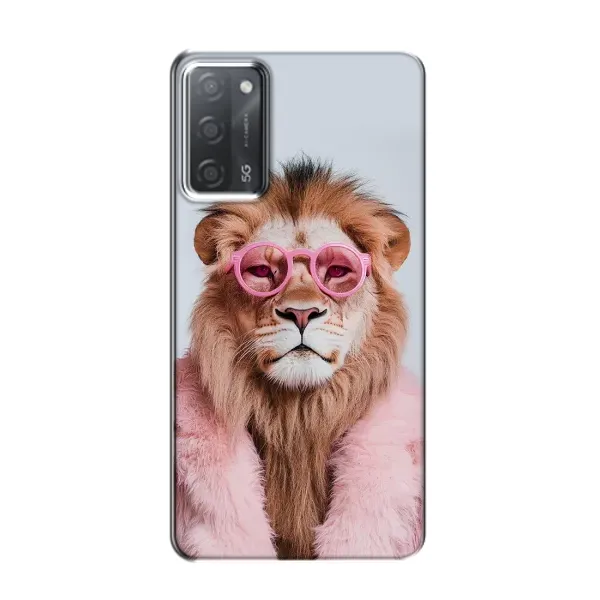 Чехол с принтом «Лев в очках» для OPPO A55