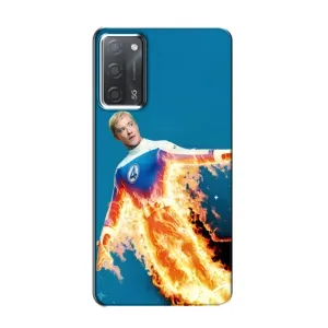 Чохол з принтом Фантастична четвірка для OPPO A55 (Людина-факел у вогні)