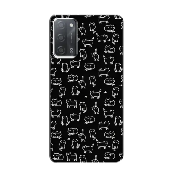 Чехол с принтом «Меленькие котики» для OPPO A55