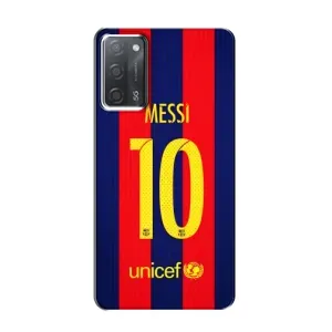 Чехлы Месси для OPPO A55 (AlphaPrint) (Messi Barca 10)