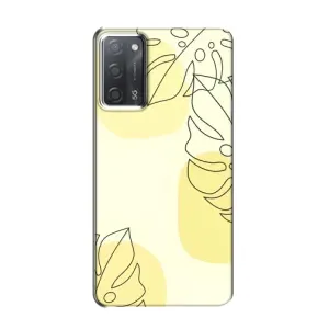 Силиконовый чехол с принтом в цветах на OPPO A55