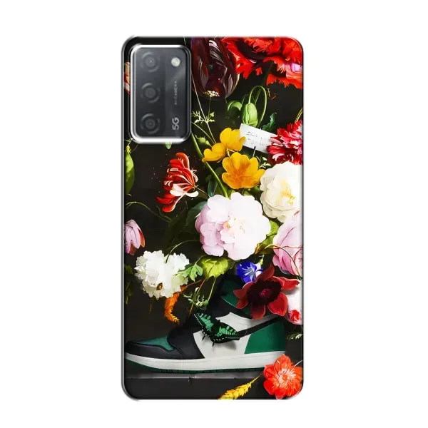 Чехол с принтом «Nike цветы» для OPPO A55