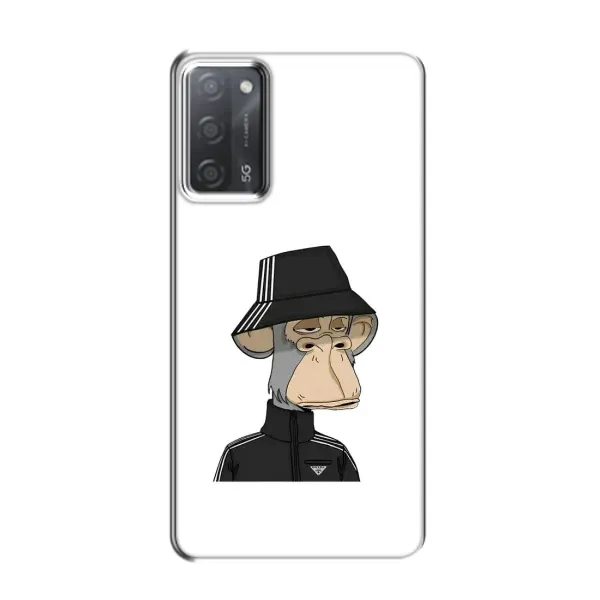 Чохол з принтом «мавпа NFT Adidas» для OPPO A55