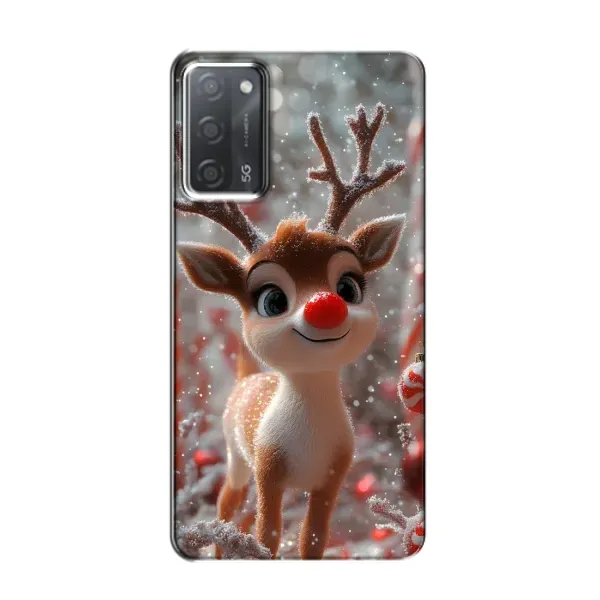 Чехол с принтом «Олень с носом» для OPPO A55
