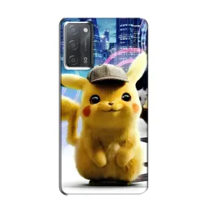 Чехол с Пикачу на OPPO A55 (Пикачу в городе)