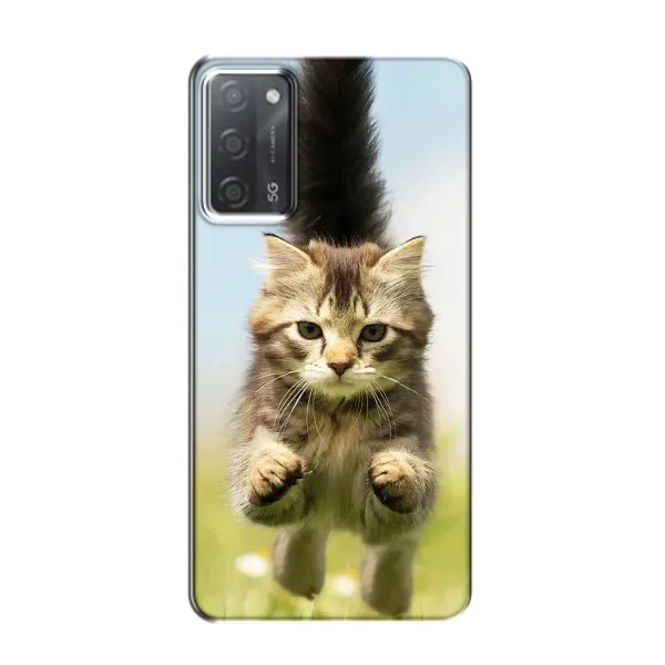 Чехол с принтом «Прыжок кота» для OPPO A55 Чехол с принтом «Прыжок кота» для OPPO A55