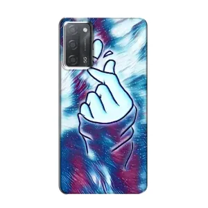 Чохол з принтом «Радужне серце» для OPPO A55