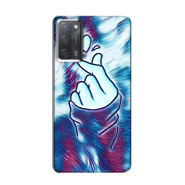 Чохол з принтом «Радужне серце» для OPPO A55 Чохол з принтом «Радужне серце» для OPPO A55