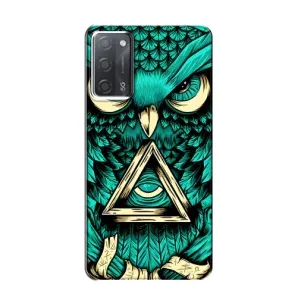 Чехол с птицами на OPPO A55 (VPrint) (Сова с глазом)