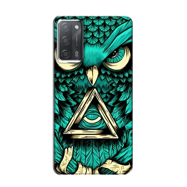 Чехол с принтом «Сова с глазом» для OPPO A55