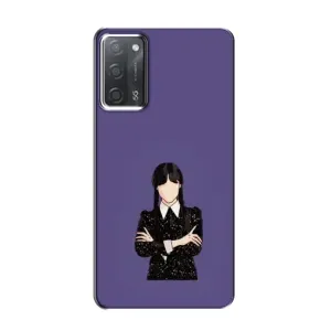Чохли Венсдей на OPPO A55 Уенсдей (AlphaPrint) (Венздей у чорному)
