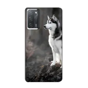 Чехол с Хаски для OPPO A55 - (AlphaPrint)