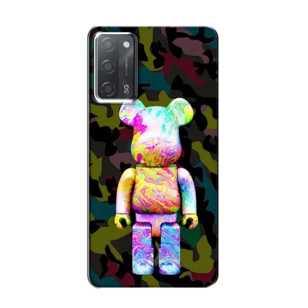 Чехол с принтом «Яркий Bearbrick» для OPPO A55