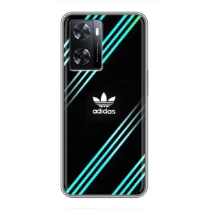 Чохли Адидас для Oppo a57s (AlphaPrint) (Адідас з полосами)