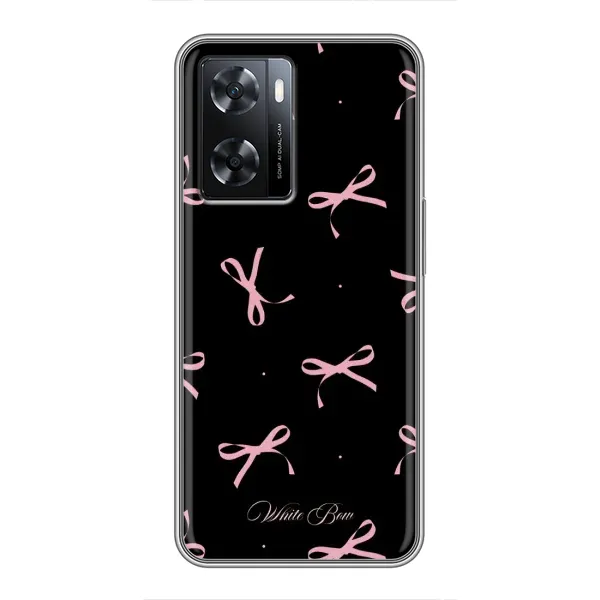 Чехол с принтом «Банты на черном» для OPPO A57s