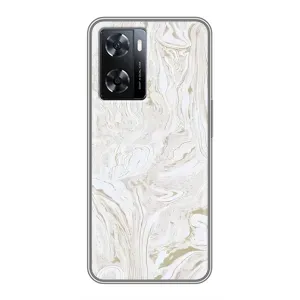 Мраморний чехол на Oppo a57s (VPrint) (Білий мрамор)