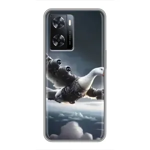 Чехол с мемом Тралалело тралала на Oppo a57s (Бомбардини гусини)