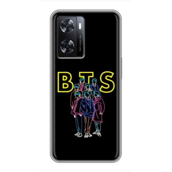 Чехол с принтом «BTS стайл» для OPPO A57s