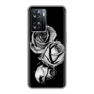 Чохол з картинкою (Стильні) OPPO а57с - (AlphaPrint) (Чорна троянда)