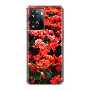 Чохли з квітами для Oppo a57s (VPrint) (Квіти червоні)