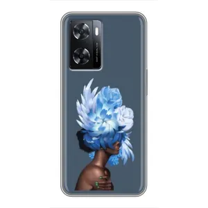 Чехлы (ART) Цветы на Oppo a57s (VPrint) (Квіти на голові)