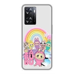 Чохол з Лабубу на Oppo a57s (Фон Лабубу)