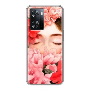 Чехлы (ART) Цветы на Oppo a57s (VPrint) (Очі в квітах)