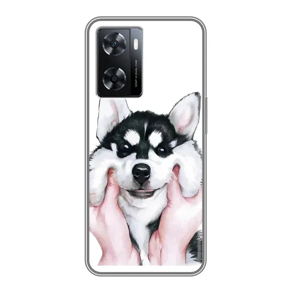 Чехол с принтом «Хаски улыбака» для OPPO A57s