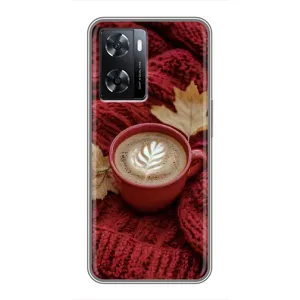 Чехол с принтом «Кофе на пледе» для OPPO A57s