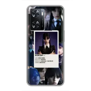 Чохли Венсдей на Oppo a57s Уенсдей (AlphaPrint) (колаж Венздей)