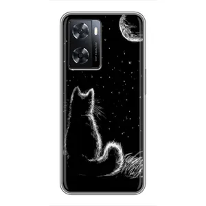 Чехол с принтом для Oppo a57s (AlphaPrint) Модные коты
