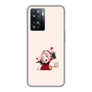 Чохли Персонажі Аніме Наруто для Oppo a57s (AlphaPrint) (Лайк Сакура)
