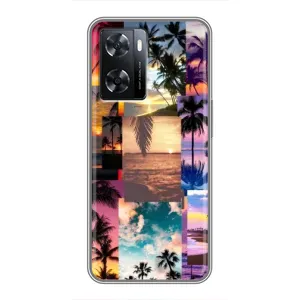 Силіконовий чохол з КАРТИНКАМИ літо для Oppo a57s (AlphaPrint) (Літня відпустка)