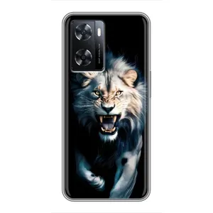 Чехол с картинкой «Хищники» для Oppo a57s (Лев в темноте)