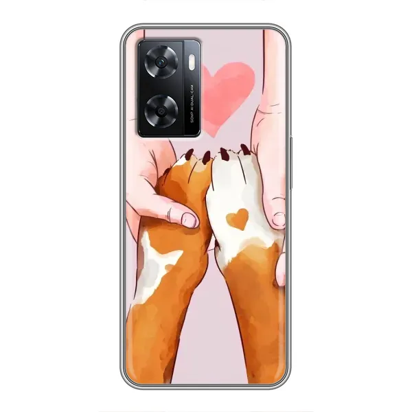 Чохол з принтом «Любовь до собак» для OPPO A57s