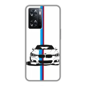 Чохол для OPPO а57с - з принтом БМВ (AlphaPrint) (Машина БМВ)