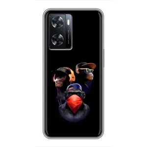 Чохол з Мавпами Oppo a57s - (AlphaPrint) (Три мавпи)