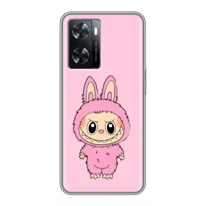 Чохол з Лабубу на Oppo a57s (Рожевий Лабубу)